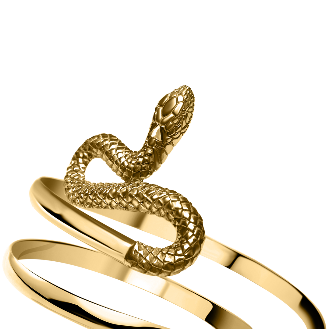 Electra Serpent Armlet, gold plated - I N Ï B O