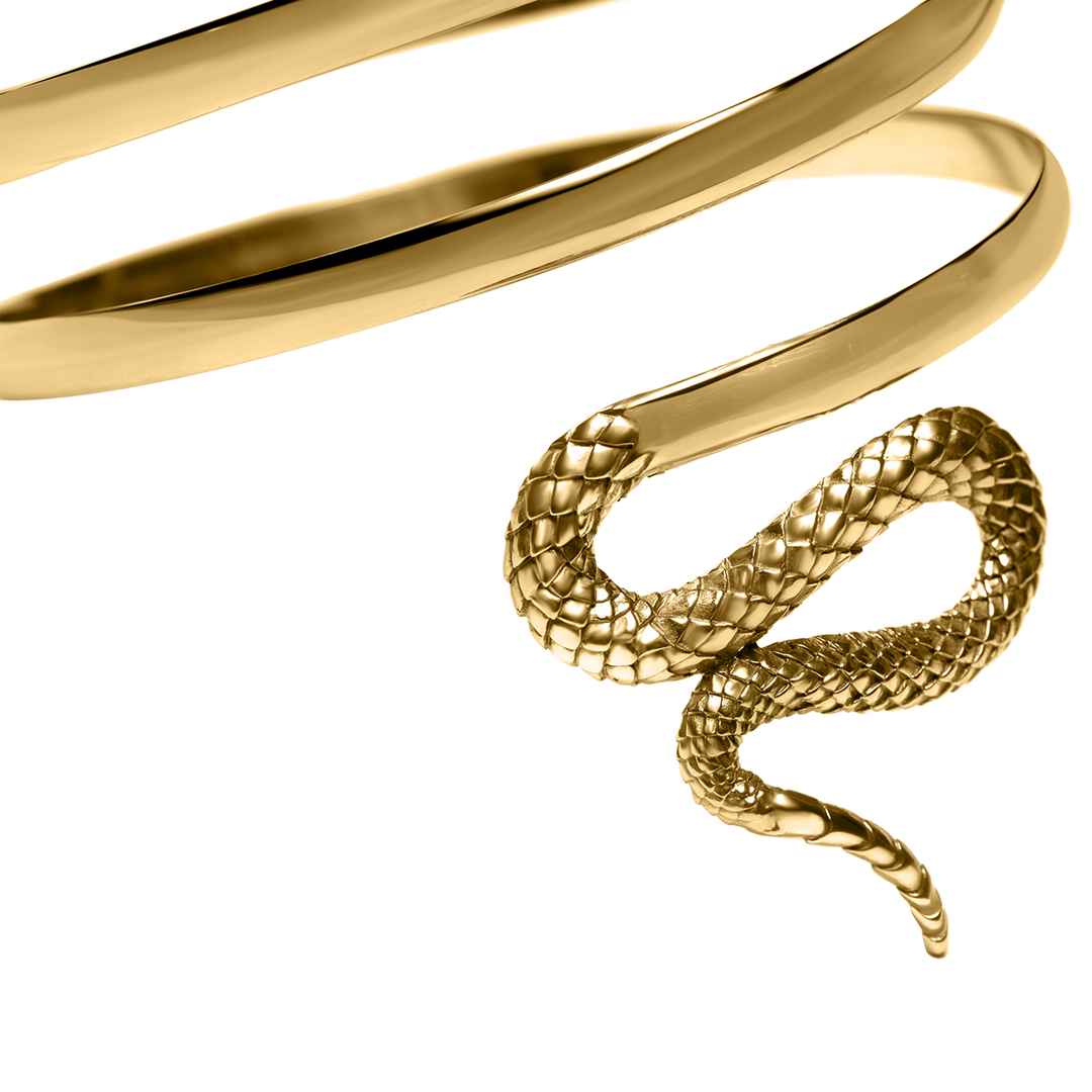 Electra Serpent Armlet, gold plated - I N Ï B O