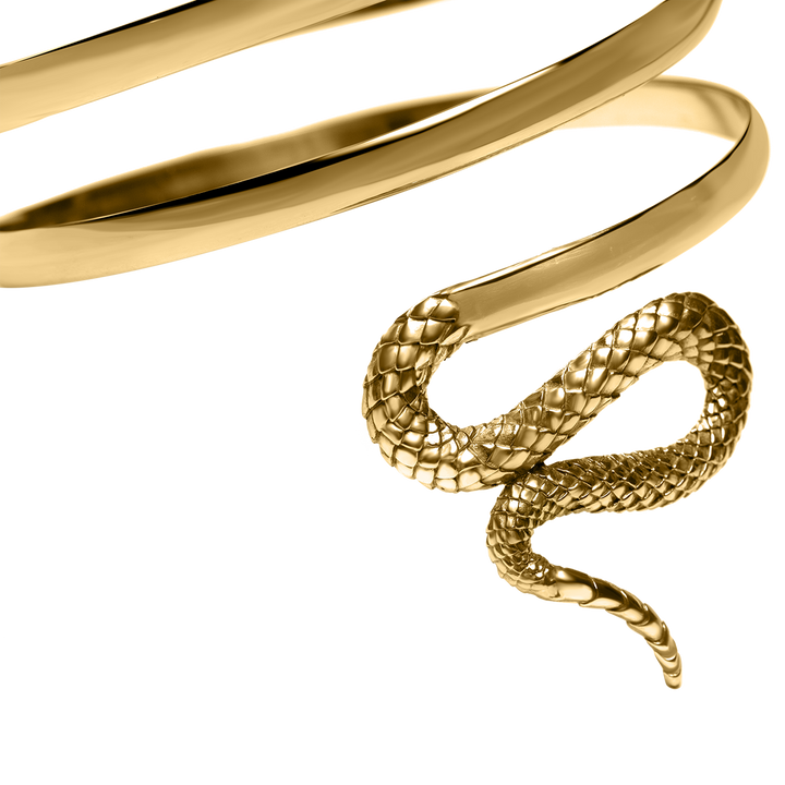 Electra Serpent Armlet, gold plated - I N Ï B O