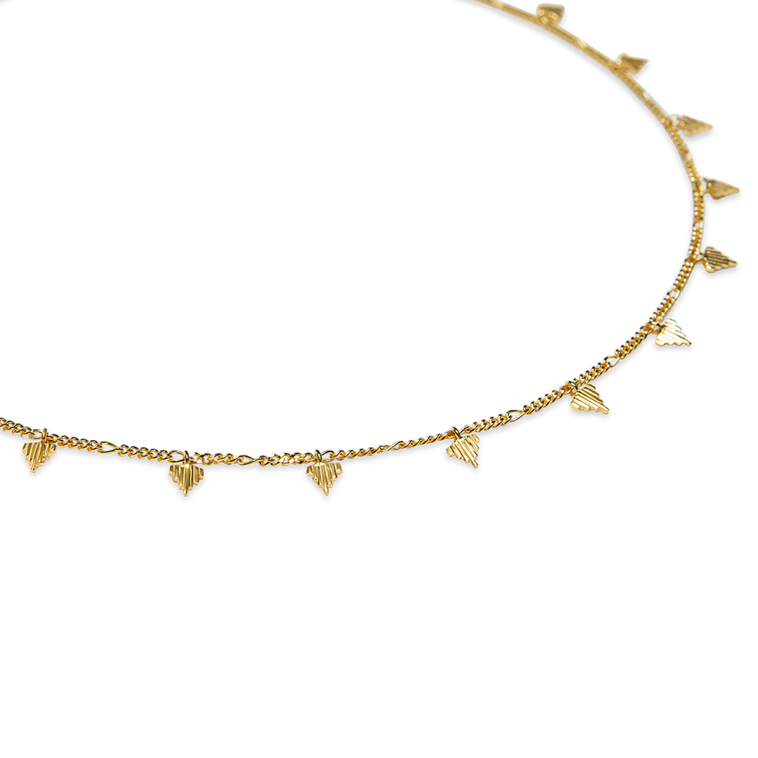 Ella Charm Necklace, gold vermeil - I N Ï B O