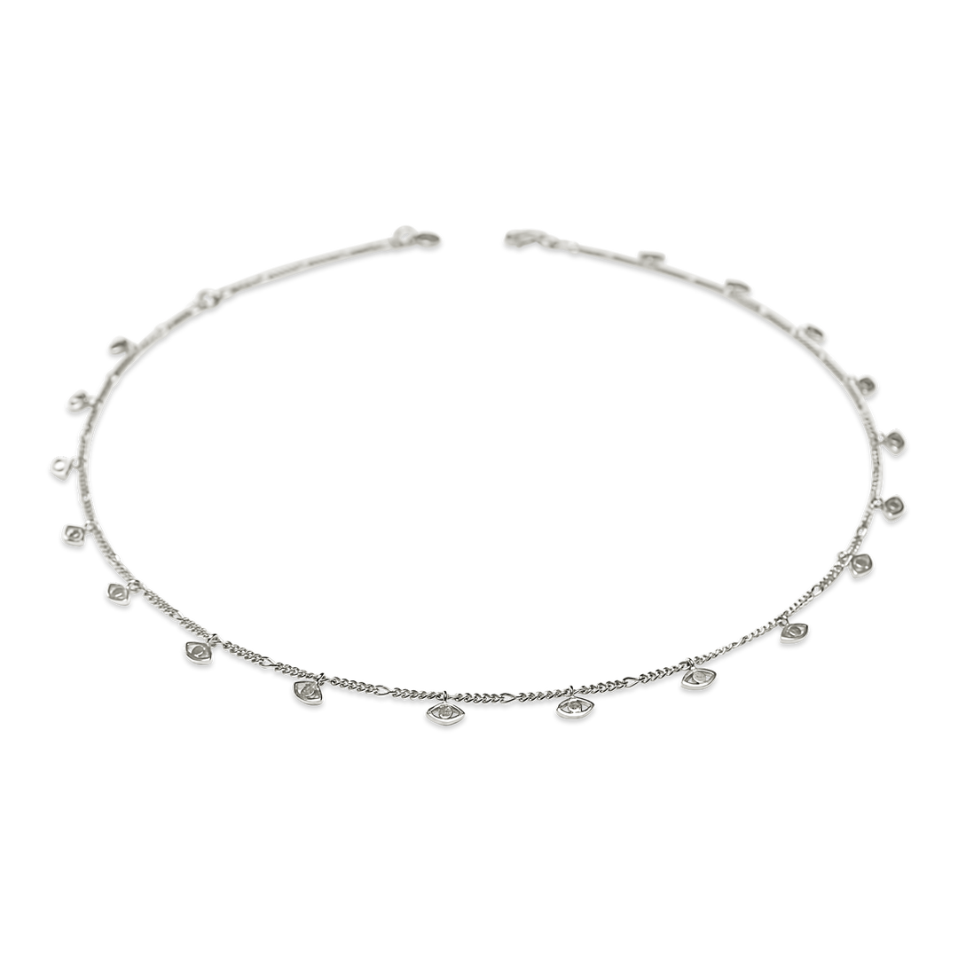 Eye Charm Necklace, silver - I N Ï B O