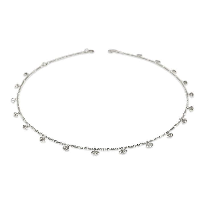 Eye Charm Necklace, silver - I N Ï B O