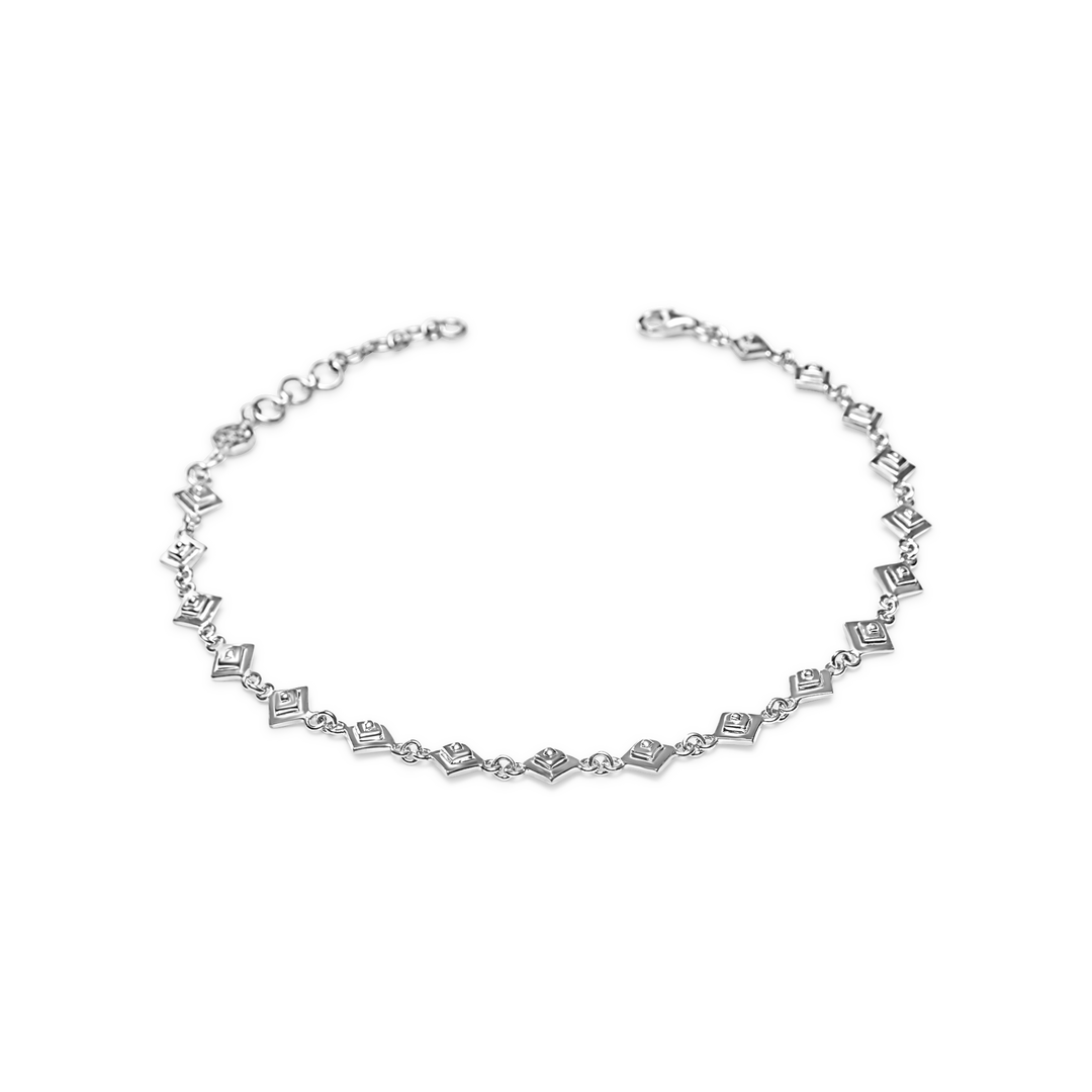 Issa Anklet, silver - I N Ï B O