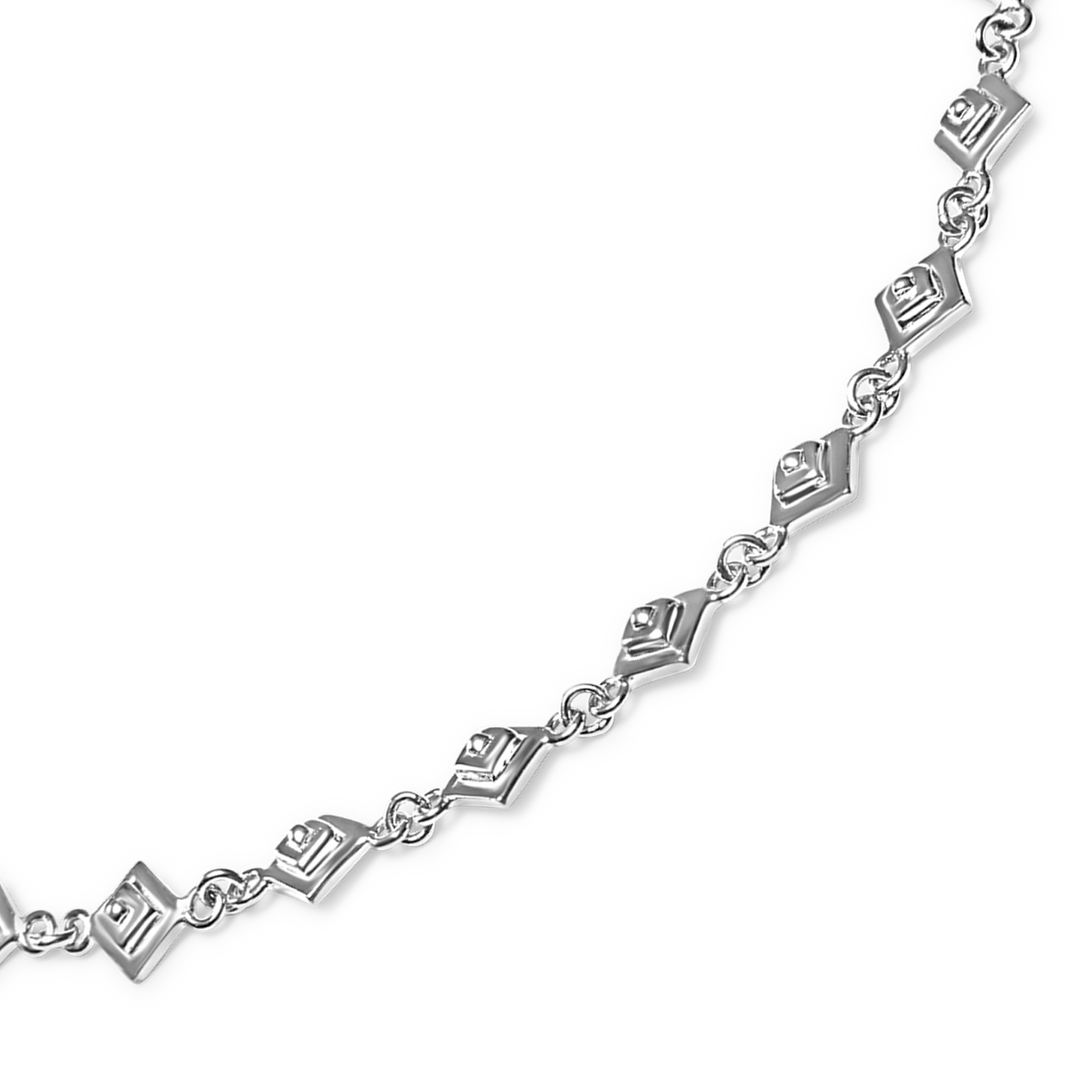 Issa Anklet, silver - I N Ï B O