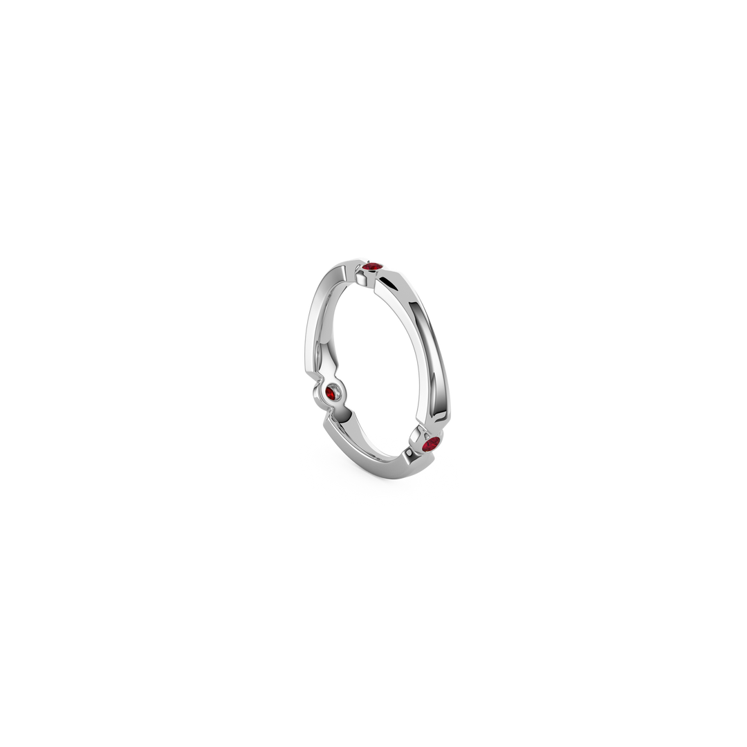 Lumen Stacker Band, silver