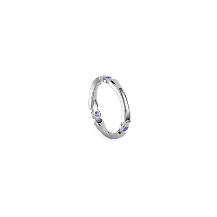 Lumen Stacker Band, silver