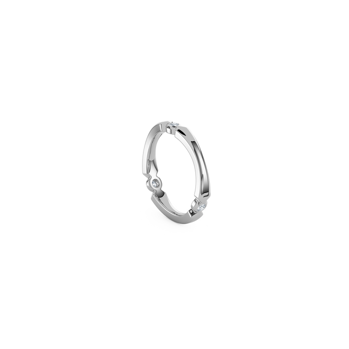 Lumen Stacker Band, silver