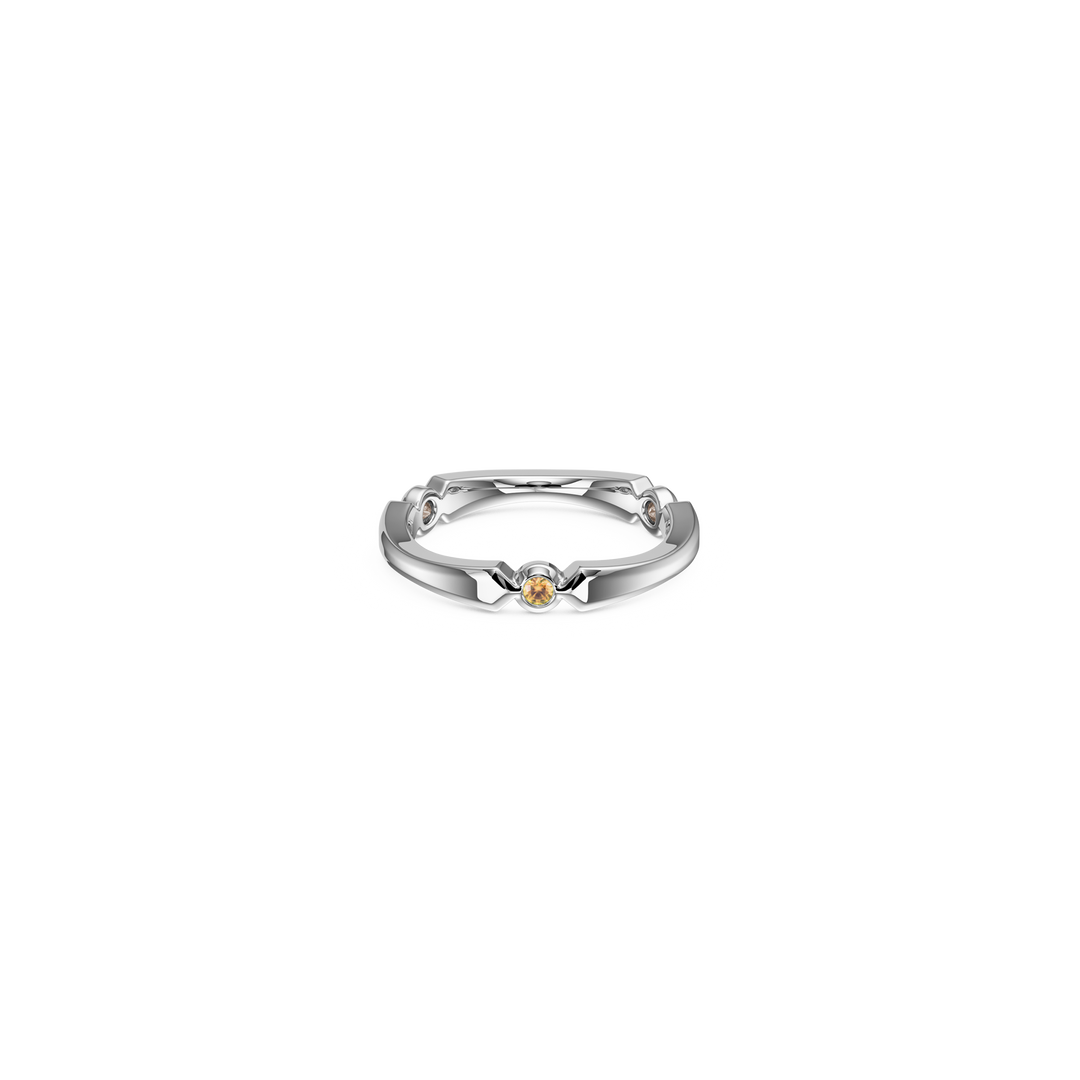 Lumen Stacker Band, silver