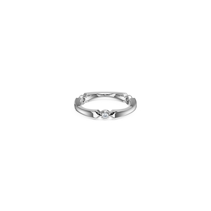Lumen Stacker Band, silver