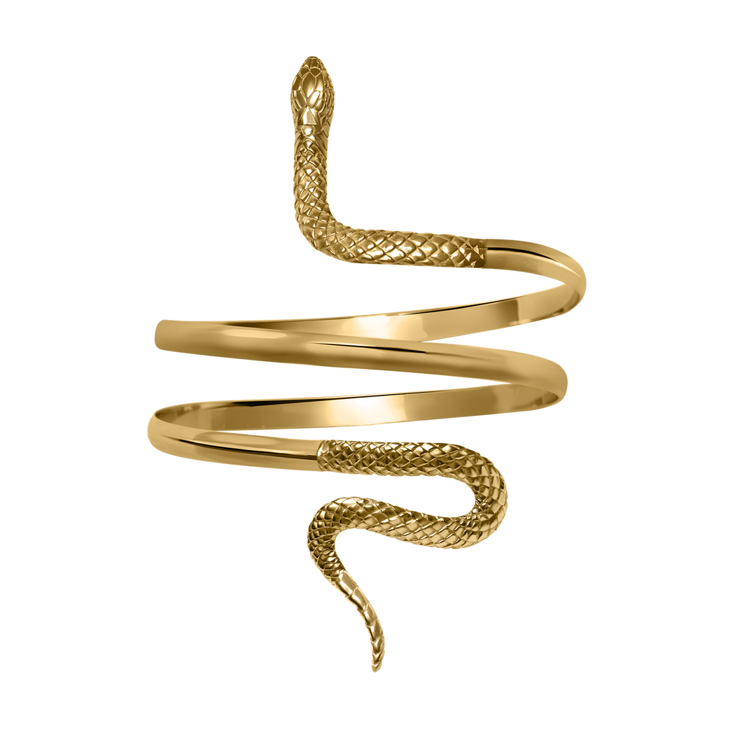 Venus Serpent Armlet, gold vermeil - I N Ï B O