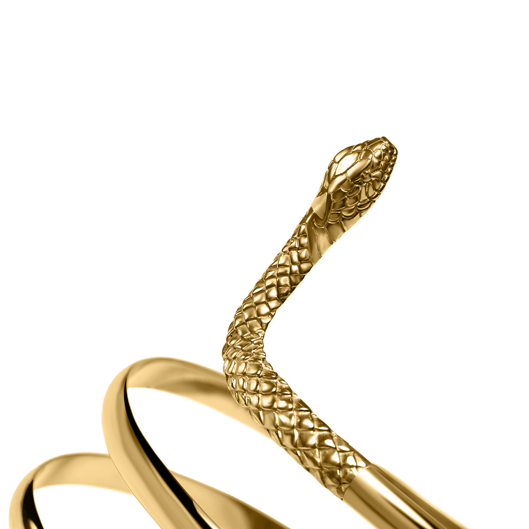 Venus Serpent Armlet, gold vermeil - I N Ï B O