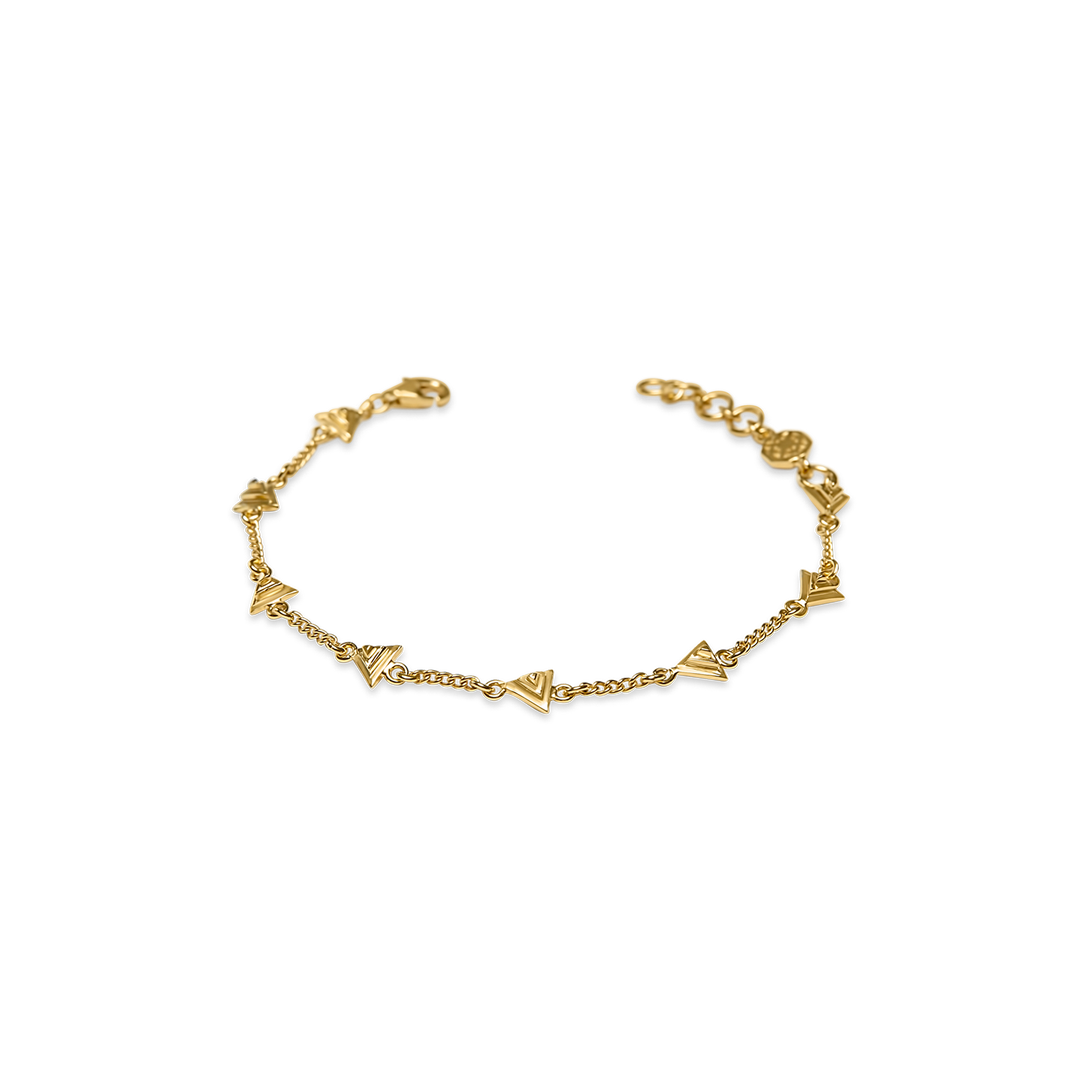 Vira Chain Bracelet, gold vermeil - I N Ï B O