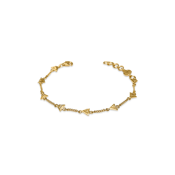 Vira Chain Bracelet, gold vermeil - I N Ï B O